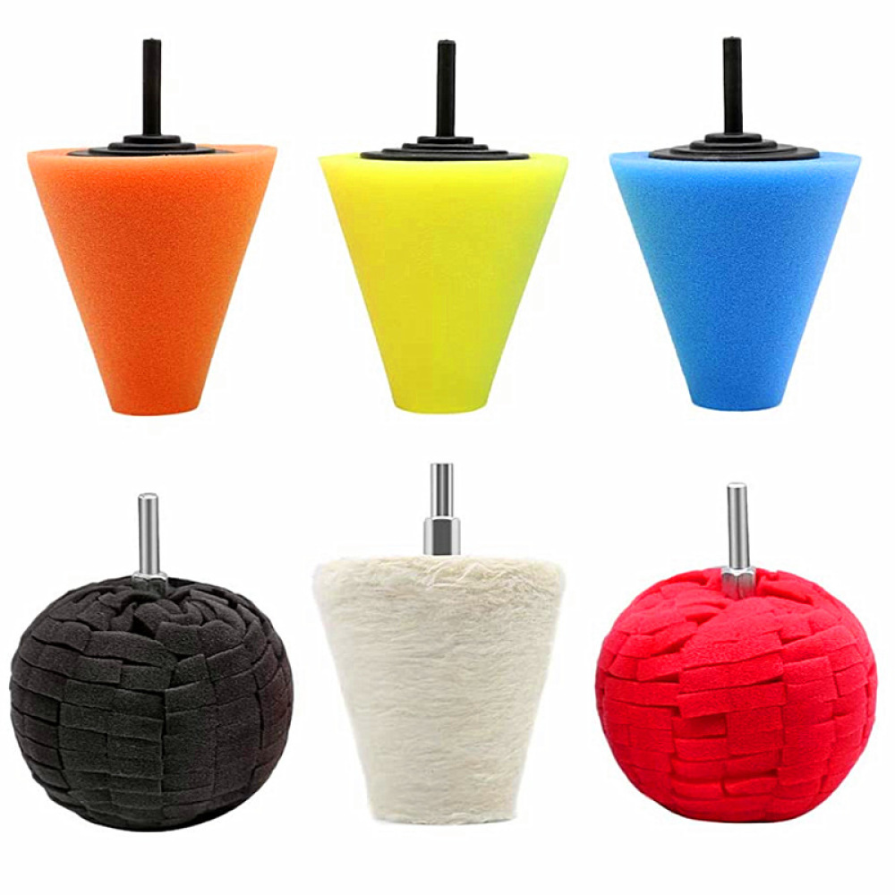 Car Buffing Tool Sponge Cone P - огляд і ціна Polish Pad Set Buffer