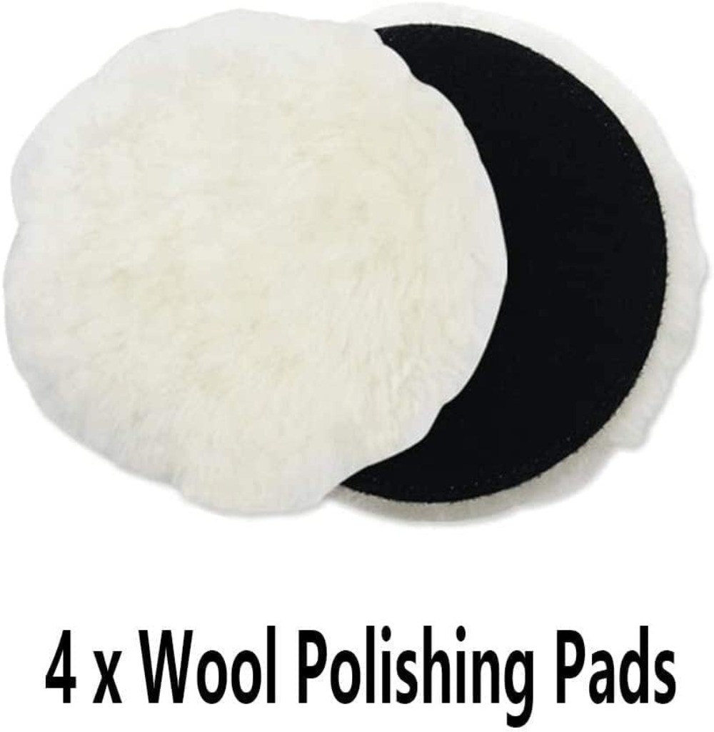 6 Pcs 5 Inch Wool Polishing Bu - огляд і ціна Polish Pad Set Buffer